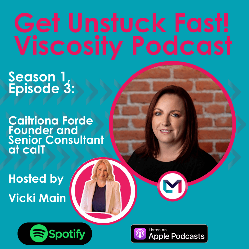 Get Unstuck Fast! Viscosity Podcast. Season 1, episode 3; Cyber Security Tips for Business with Caitriona Forde
